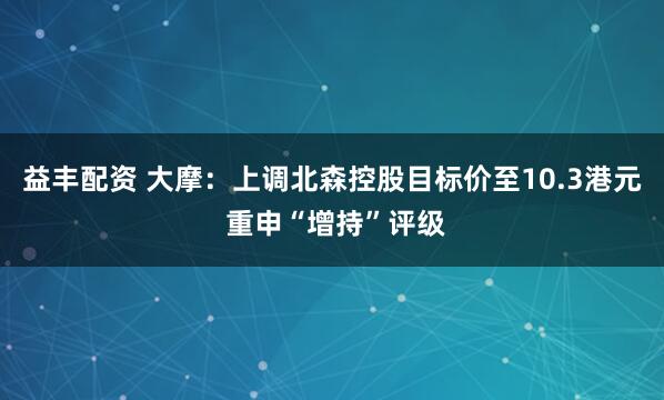益丰配资 大摩：上调北森控股目标价至10.3港元 重申“增持”评级